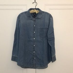 NWT GAP “The Big Shirt” | Chambray Denim